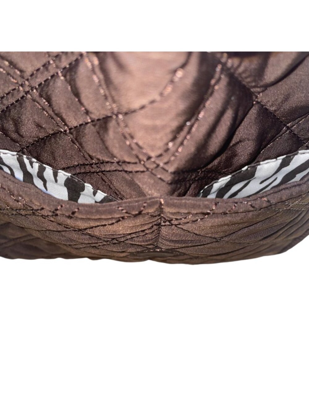 Vera Bradley Women’s Brown Quilted Fabric With Buckle Front Pocket Backpack image 7